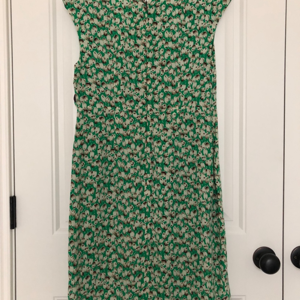 Anthropologie Cap Sleeve Faux Wrap Dress - Picture 3 of 4